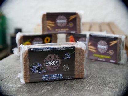 Biona Rye Bread Chia & Flax (500g)