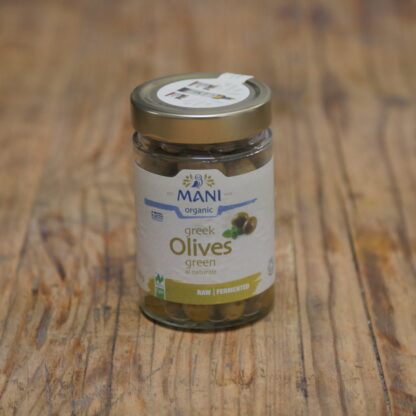 Mani Greek Green Olives 205g